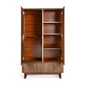 Armoire Quax Kyo 2 portes 2 tiroirs Walnut