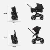 Poussette Bugaboo Fox 5 Combiné 2 en 1 Black / Midnight Black