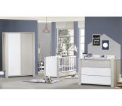 Lit 140x70 + Commode + Plan à langer Sauthon New Opale