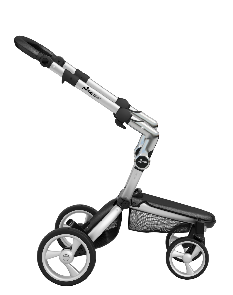 poussette cuir camel