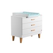 Commode 3 tiroirs Lounge blanc