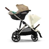 Poussette Cybex Gazelle S Seashell beige châssis taupe