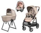Poussette Trio Veloce + Siège auto Primo Viaggio SLK + Nacelle Culla Belvedere et support Mon Amour Peg Perego 