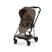 Poussette Duo Mios Confort Matt Black / Coconut Brown avec Nacelle Pliable Cybex