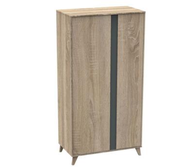 Armoire 2 portes Sauthon Nova Gris Volcan