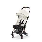 Poussette Cybex Coya Châssis Rosegold Assise Off White