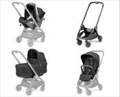 Poussette Trio Peg Perego City Loop True Black