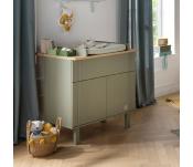 Commode 2 ptes 1 tiroir Eleonore Kaki