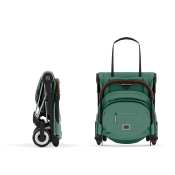 Poussette Cybex Coya Châssis Chrome Assise Leaf Green