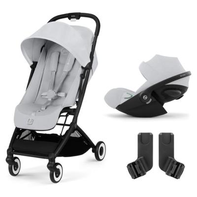 Duo Poussette Orfeo + Cloud G + Adaptateurs Fog Grey Cybex