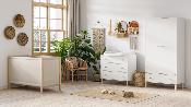 Armoire 2 portes 1 tiroir Vox Tela Blanche