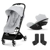 Duo Poussette Orfeo + Cloud G + Adaptateurs Fog Grey Cybex