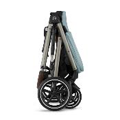 Poussette Cybex Gazelle S Stormy Blue châssis taupe