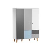 Armoire 3 portes Concept Vox Bleu