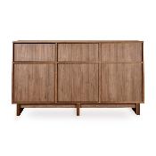 Commode XL Quax Kyo 3 portes 3 tiroirs Walnut