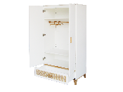 Armoire Nami Neige Tissage Rotin 