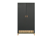 Armoire Nami Onyx Tissage Rotin 