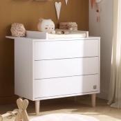 Commode bébé 3 tiroirs Paloma