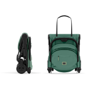 Poussette Cybex Coya Châssis Matt Black Tissus Leaf Green