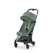 Poussette Cybex Coya Châssis Matt Black Tissus Leaf Green