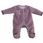 Pyjama velours parme Mamzelle bou 0 Mois