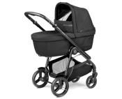 Poussette Trio Veloce + Siège auto Primo Viaggio SLK + Nacelle Culla Belvedere et support True Black Peg Perego