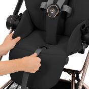 Poussette Duo Mios Confort Matt Black / Sepia Black avec Nacelle Pliable Cybex