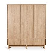 Armoire XL Quax Kyo 3 portes 3 tiroirs Honey