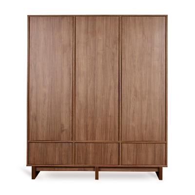 Armoire XL Quax Kyo 3 portes 3 tiroirs Walnut