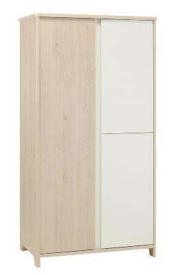 Armoire 3 portes Sacha Pin Blanchi Galipette