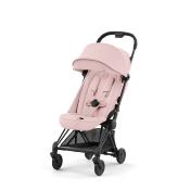 Poussette Cybex Coya Châssis Chrome Assise Peach Pink