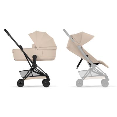 Poussette Duo Coya Confort Matt Black / Cozy Beige et nacelle pliable Cybex