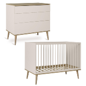 DUO LIT 140X70 + COMMODE QUAX FLOW ARGILE