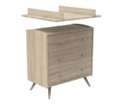 Commode avec pieds 3 tiroirs Access Bois