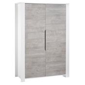 Armoire 2 portes Sauthon Loft Bois