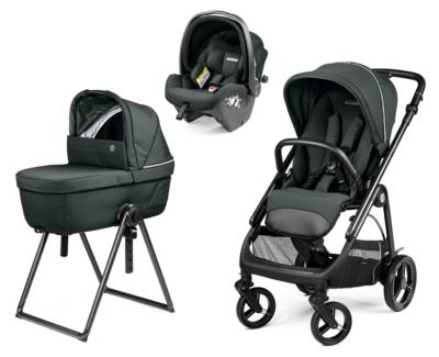 Poussette Trio Veloce + Siège auto Primo Viaggio SLK + Nacelle Culla Belvedere et support Metal Peg Perego