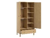 Armoire 2 portes 1 tiroir Vox Tela Bois