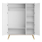 Armoire 3 Portes Vox Vintage Blanc