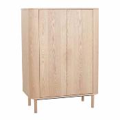 Armoire Quax Yume Portes Plates Natural Ash