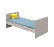 Lit 140x70 évolutif en lit junior 90x190 et 140x190 Sauthon Nova Gris Loft