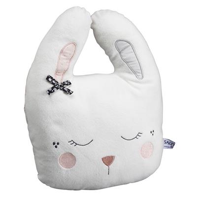 Coussin déco Lapin Sauthon Miss Fleur de Lune