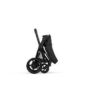 Poussette Duo E-Priam Confort Matt Black / Sepia Black avec Nacelle Pliable Cybex