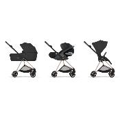 Poussette Duo Mios Confort Rosegold / Sepia Black avec Nacelle pliable Cybex