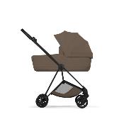 Poussette Duo Mios Confort Matt Black / Coconut Brown avec Nacelle Pliable Cybex
