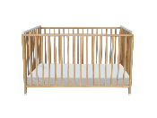Lit Téthys Rotin Naturel Blanc 60x120 cm 
