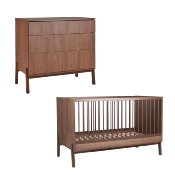 DUO LIT 140X70 + COMMODE QUAX ASHI CHATAIGNIER