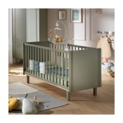 Duo Lit évolutif 140x70 + commode + plan a langer Sauthon Eléonore Kaki