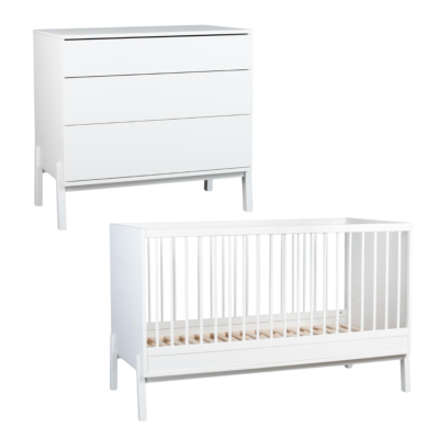 DUO LIT 140X70 + COMMODE QUAX ASHI CREME