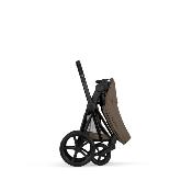 Poussette Duo Priam Confort Matt Black / Coconut Brown avec Nacelle Pliable Cybex