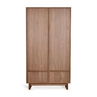 Armoire Quax Kyo 2 portes 2 tiroirs Walnut